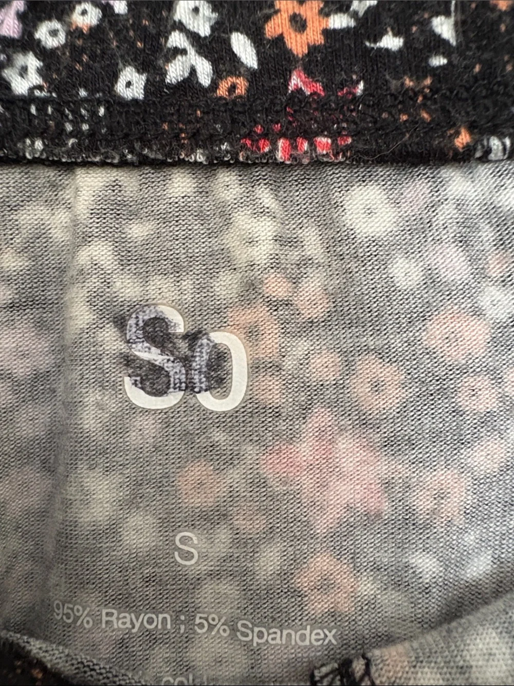 SO  Skirt with Pink & Red Ditsy Floral